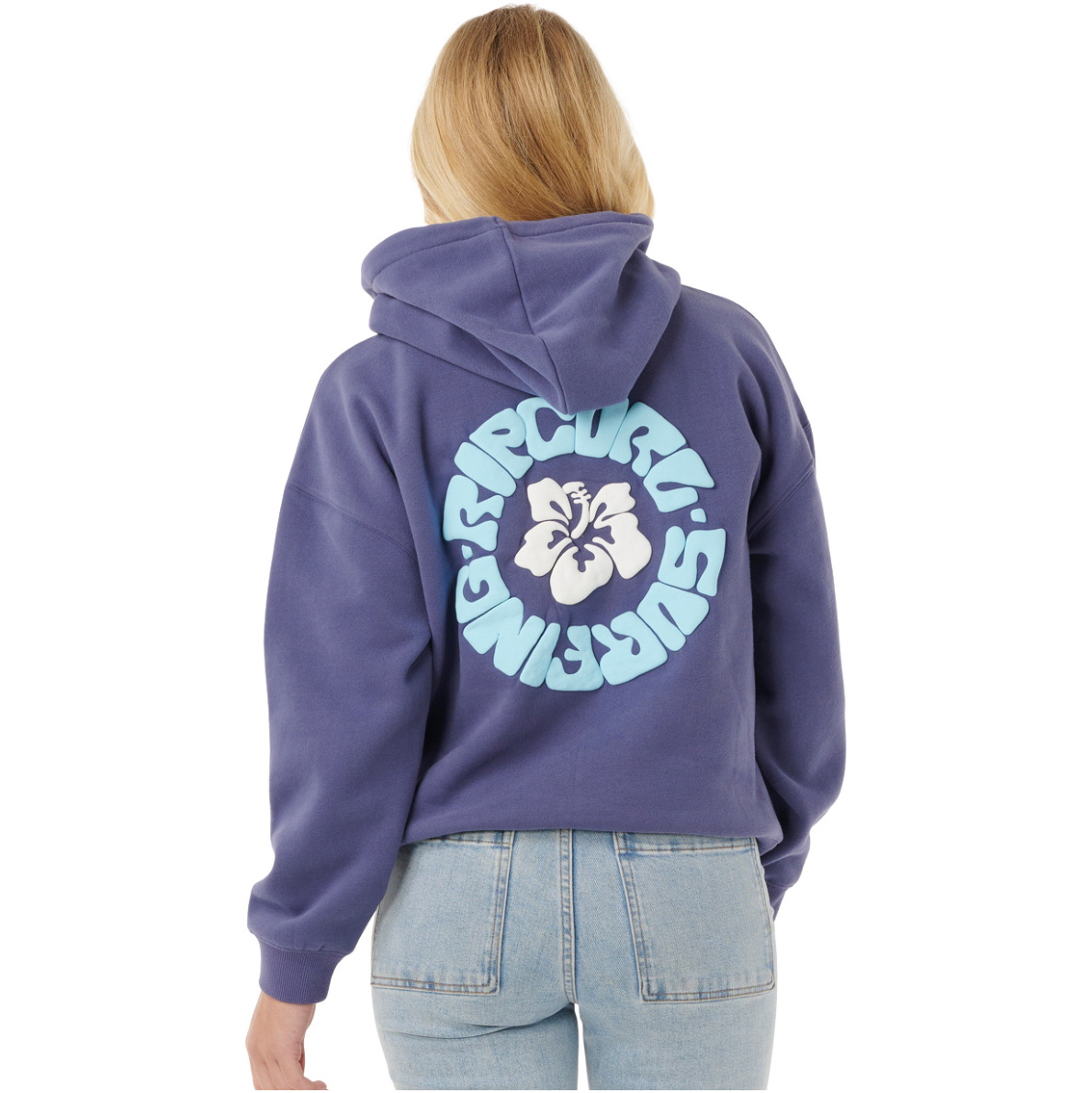 2025 Rip Curl Femmes Surf Puff Hoodie Héritage 0A0WFL - Navy